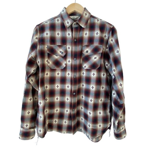3sixteen Other - ❤️‍🔥SOLD❤️‍🔥3SIXTEEN Plaid Western Woven Brushed Softness Button-Up Men’s